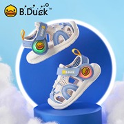 b.duck小黄鸭男童凉鞋包头夏儿童鞋子女童宝宝防滑机能鞋小童