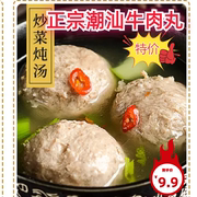正宗潮汕牛肉丸火锅食材套餐丸子组合猪肉丸鸡肉丸4斤8包