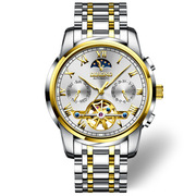 手表瑞士商务手表潮钢带品牌士全自动机械表防水男手表运动夜光
