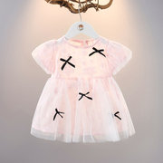 1-2-3岁女童短袖纱裙洋气夏装女宝宝公主裙儿童裙子婴儿夏天衣服