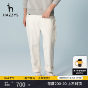 hazzys哈吉斯(哈吉斯)春夏男士，直筒牛仔裤休闲微弹长裤深色裤子男