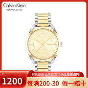 calvinkleinck手表c型诱惑款，时尚简约钢带女士腕表