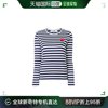 香港直邮commedesgarconsplay女士，双色横条纹长袖t恤p1t009