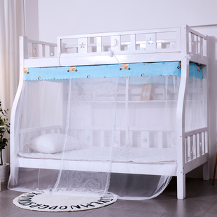 子母床1.5米上下铺双层床1.2m高低儿童床1.35家用梯形蚊帐上下床