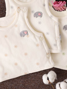 0一6月婴儿马甲春秋冬款内穿婴幼儿宝宝，夹棉保暖小背心新生儿马夹