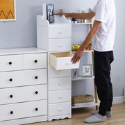 夹缝柜抽屉式收纳柜实木，小柜子储物柜简易床头柜，厨房窄边柜30