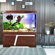 鱼缸水族箱客厅超白玻璃，中型免换水家用懒人，底过滤生态鱼缸屏风
