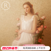 rosetree公主睡裙女夏季法式宫廷，纯欲睡衣白色性感蕾丝吊带家居服