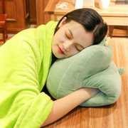 卓可爱暖手枕抱枕午睡神器，办公室抱枕被子，两用大号可插手女生暖