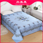 国民老式上海印花1.5米床单冬季纯棉单件100全棉加厚老粗布