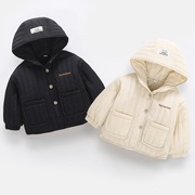宝宝棉衣套装冬装婴儿棉袄男童2加绒加厚棉服5冬季外套1一3岁