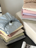 北欧日式简约色织水洗棉床笠单件床垫保护套床罩纯棉全棉可拆洗