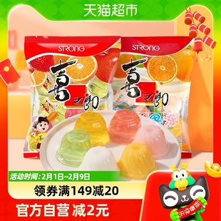 喜之郎果冻布丁组合(什锦，乳酸)360g*2袋共28杯儿童休闲食品
