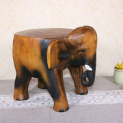 泰国大象凳子实木圆凳家用小板凳门口换鞋凳花架矮凳创意穿鞋凳