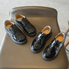 儿童皮鞋黑色男童皮鞋软底，2023春秋款透气防滑女童表演鞋演出单鞋