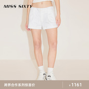 Miss Sixty x Keith Haring 跨界合作系列2024春季白牛仔短裤