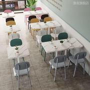 咖啡厅椅子简约网红饭店小吃店烘焙店，快餐店甜品店奶茶店桌椅组合
