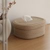 简约日式棉绳编织家用客厅餐桌，餐巾纸收纳盒北欧风，纸巾盒抽纸盒
