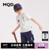 mqd童装男童夏季短袖，套装印花短袖t恤运动短裤两件套潮酷