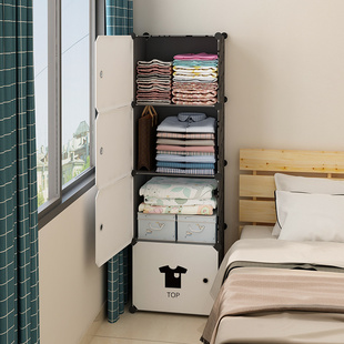 小衣柜简易组装出租房家用卧室，布橱单人宿舍，小型儿童储物收纳柜子