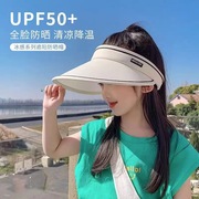 儿童防晒帽空顶女童春夏季太阳帽海边男孩户外遮阳帽大帽檐UPF50+