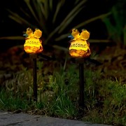 太阳能夜灯户外花园庭院，装饰灯动物小鸟造型走道，景观灯草坪地插灯