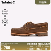 timberland添柏岚男鞋春夏，三眼船鞋休闲手工缝制a62fw