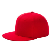 夏季时尚潮平沿帽大红色嘻哈帽防晒遮阳帽休闲街舞DJ男女士平板帽