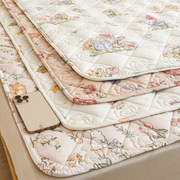 水洗棉麻床垫软垫租房专用学生垫被家用夏季薄款防滑床褥子保护罩
