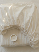全棉绗缝夹棉床笠床垫保护套，纯棉可机洗床罩纯色防滑床笠套1.8m