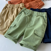 基本实用款糖果色，纯色夏季薄短裤100-160男童宝宝松紧腰休闲裤