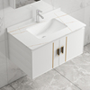 现代简约岩板洗脸盆浴室柜卫生间洗手盆柜组合一体台盆洗漱台面池