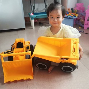 挖掘机组合套装超大仿真工程车玩具儿童挖沙工具宝宝女男孩沙滩车