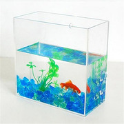 圆柱鱼缸亚克力鱼缸水族箱生态鱼缸免换水创意鱼缸下过滤空气净化