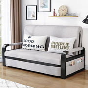 茗雅泰沙发床双人多功能可折叠伸缩客厅简约现代小户型坐卧两浅灰