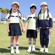 儿童三件套运动服春季班服小学生一二四五年级定制幼儿，园园服夏装