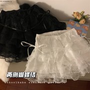 速发蕾丝打底裙裤内搭安全裤女装，春季南瓜裤裙，撑日常防走光花苞短