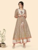印度进口女装特色民族风，2件套纯棉，印花圆领碎花收腰长裙
