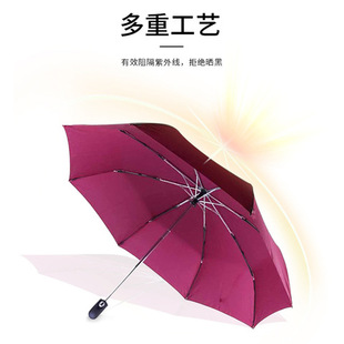 LOGO晴雨伞雨伞天堂创意全自动自开收折叠男女碰可加印3331E雨伞