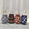 日韩版印花抽绳水杯袋便携帆布，手提袋轻便休闲小方，包拎包(包拎包)伞袋