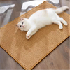 仿麻地毯猫爪毯客厅卧室飘窗榻榻米，可定制毯简约时尚仿黄麻地垫