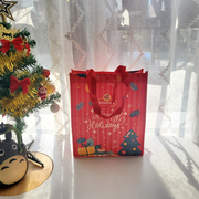 外贸经典圣诞卡通编织袋，袋防水手提袋超市购物袋，环保袋美术包