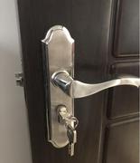 不锈钢面板锁门锁不锈钢门锁室内卧室门锁实木门锁执手锁具通用形