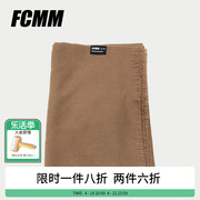 fcmm秋冬潮牌纯色，韩版保暖针织围脖情侣，款时尚百搭围巾
