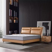 敏盈家居 实木床现代简约1.8米大皮床储物床小户型主卧双人床