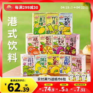多口味饮料整箱果汁礼盒装香港高颜值好喝的果茶饮品混装野餐