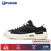 FILA FUSION斐乐POP潮牌帆布鞋女鞋运动鞋休闲板鞋男鞋黑色