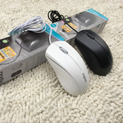 雷柏有线鼠标 USB电脑笔记本光电鼠标 办公家用省电游戏鼠标