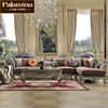 欧式转角沙发美式实木简欧布艺贵妃沙发，小户型客厅家具组合雕花