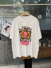 2024春夏韩版街头风趣味图案印花大版中长款百搭圆领短袖T恤